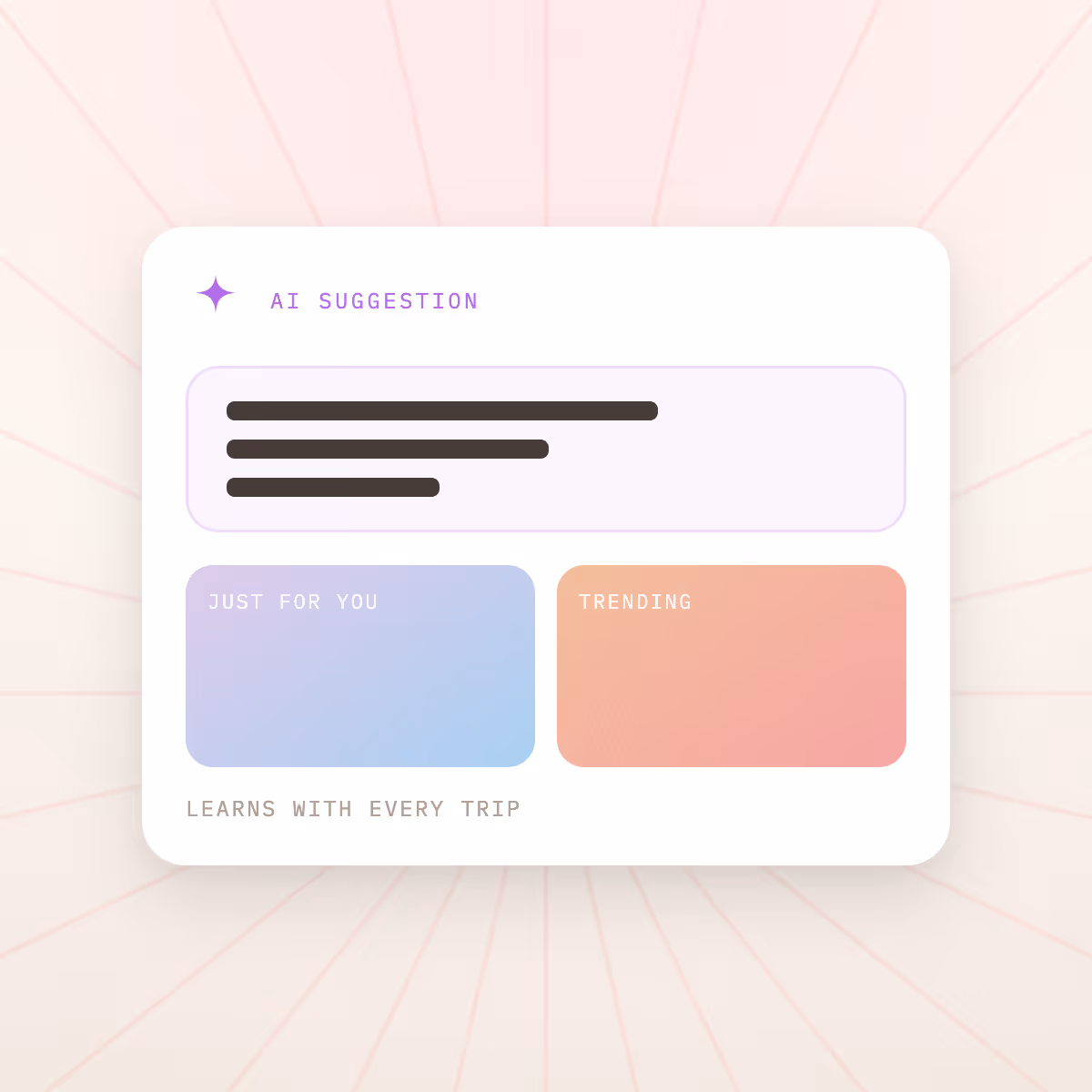 AI that helps you plan, ready to book