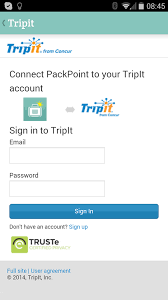 Packpoint and TripIt Integration