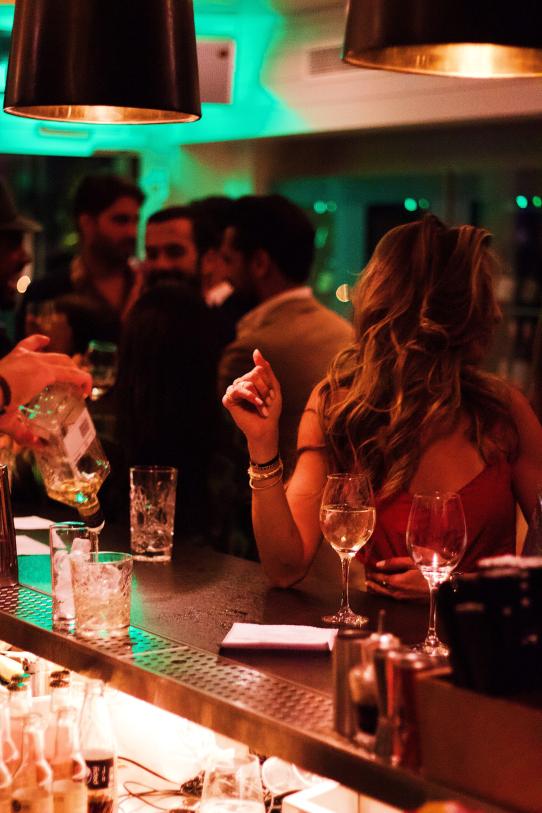 Drinking and partying in Lisbon.