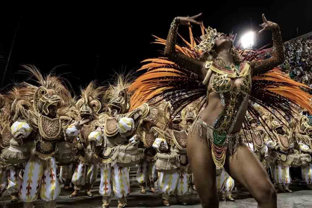 Carnival Rio de janeiro night.