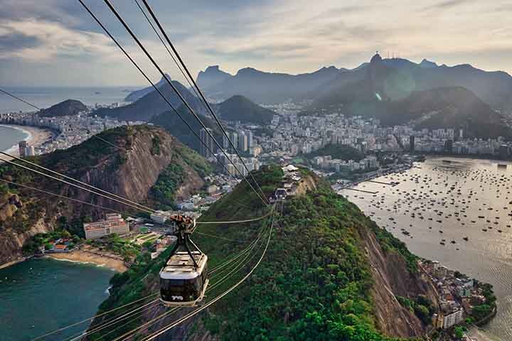 Sugarloaf mountain Urca Neighborhood Rio de Janeiro.