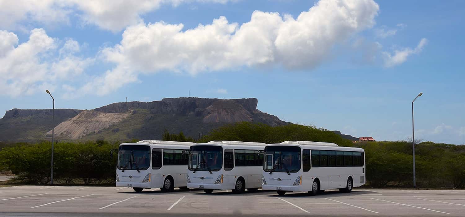 Curacao Airport Busses and other transportation.
