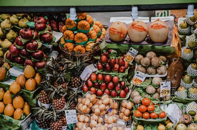Centro Cultural Banco do Brasil fruits and veggies.