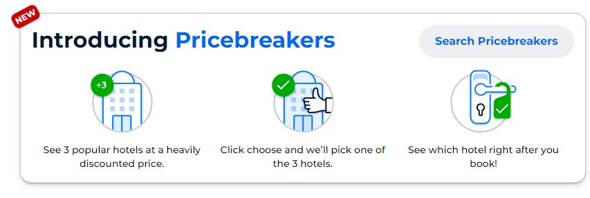 Priceline pricebreakers deals.