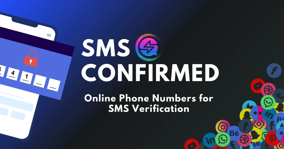 SMS Confirmed logo and phone graphic for SMS verification