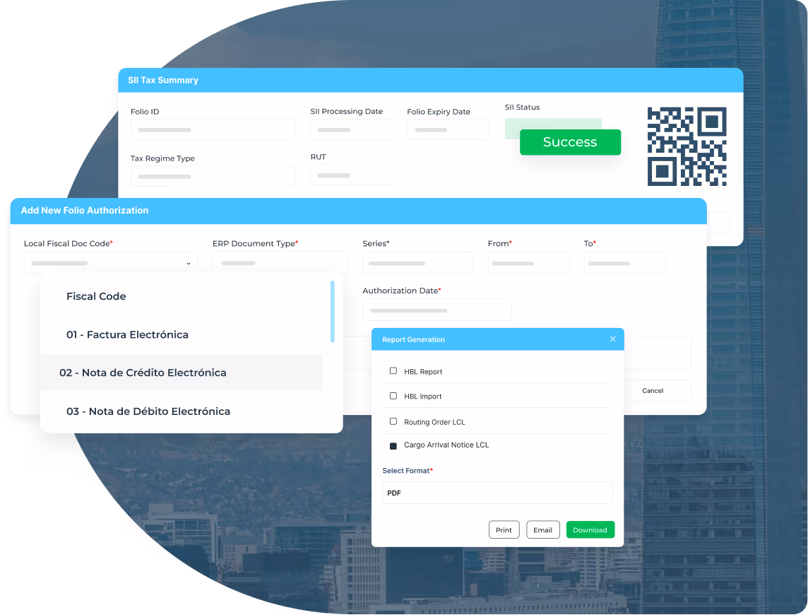 Chile country-specific tax and invoicing solutions