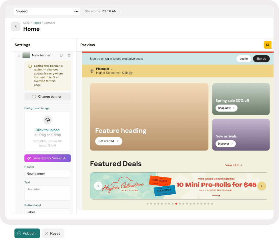 Examples of dispensary email and content designs