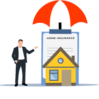 house with insurance contract