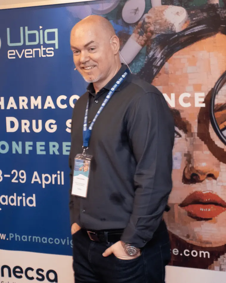 Photo of Dimitris Zampatis at the 5th Pharmacovigilance & Drug Safety Conference