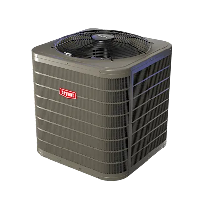 Gray Bryant outdoor HVAC unit