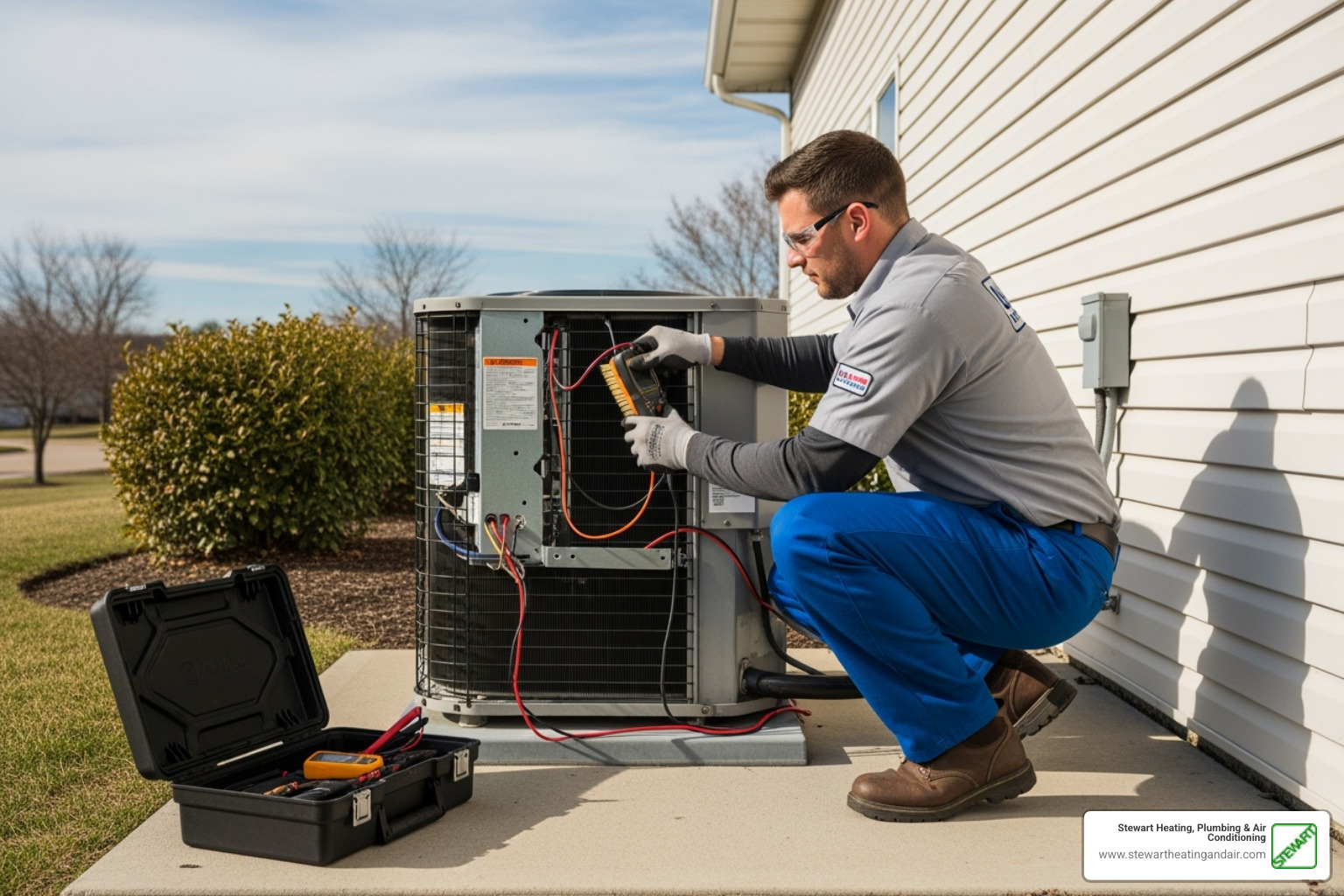 technician performing a routine AC tune-up - emergency ac repair concord ca technician performing a routine AC tune-up - emergency ac repair concord ca