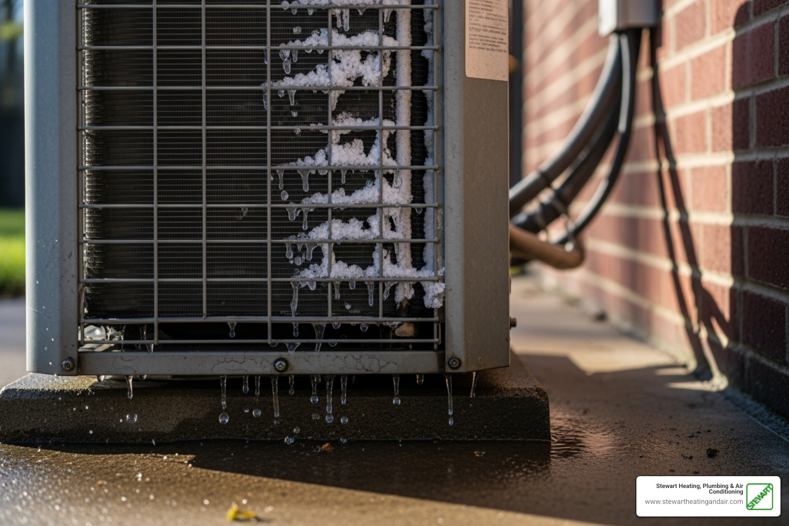 AC unit with a visible issue like leaking water or ice - emergency ac repair concord ca AC unit with a visible issue like leaking water or ice - emergency ac repair concord ca