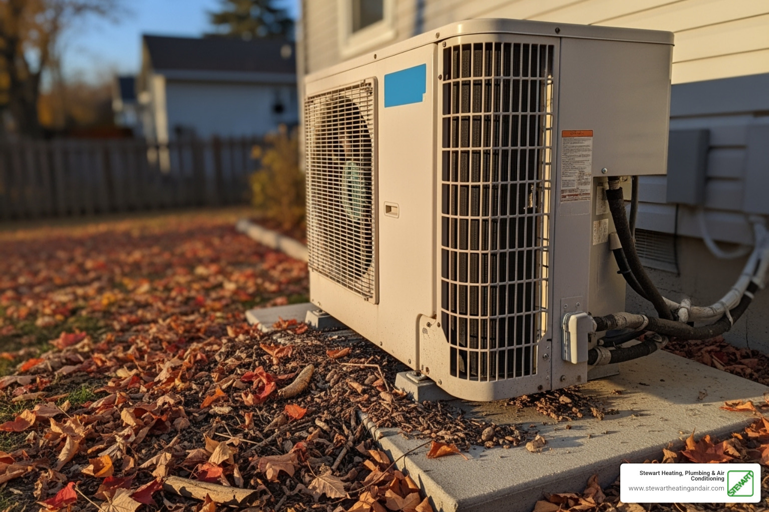 an outdoor heat pump unit with leaves around it - heat pump repair concord ca an outdoor heat pump unit with leaves around it - heat pump repair concord ca