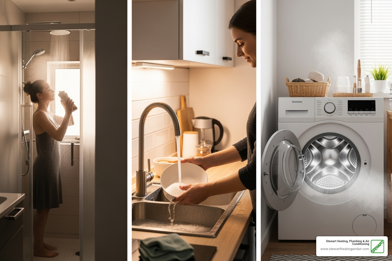 family enjoying multiple hot water uses simultaneously - tankless water heater concord ca family enjoying multiple hot water uses simultaneously - tankless water heater concord ca