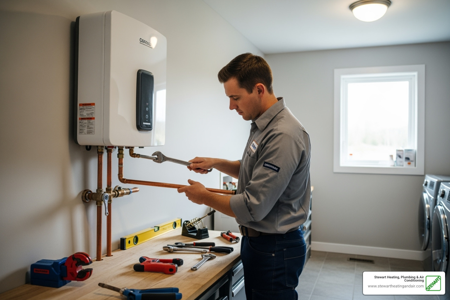 certified technician professionally installing a tankless water heater - tankless water heater concord ca certified technician professionally installing a tankless water heater - tankless water heater concord ca