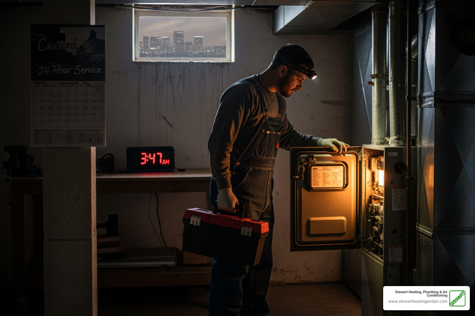 Don't Freeze: Get 24/7 Furnace Help in Concord, CA