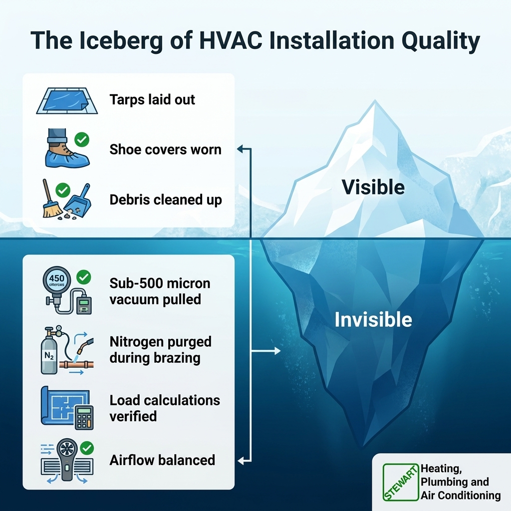 The Iceberg of HVAC Installation Quality