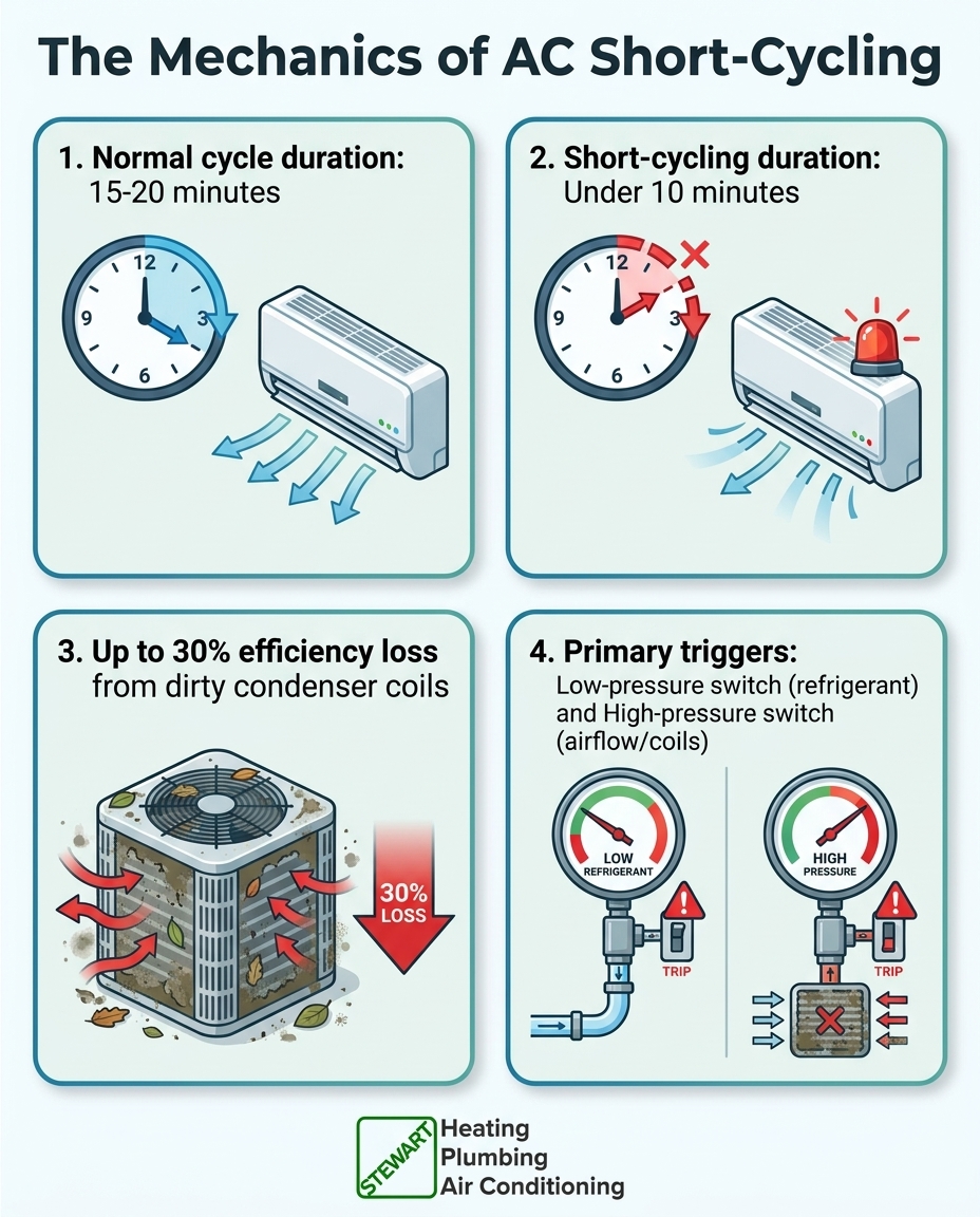 The Mechanics of AC Short-Cycling