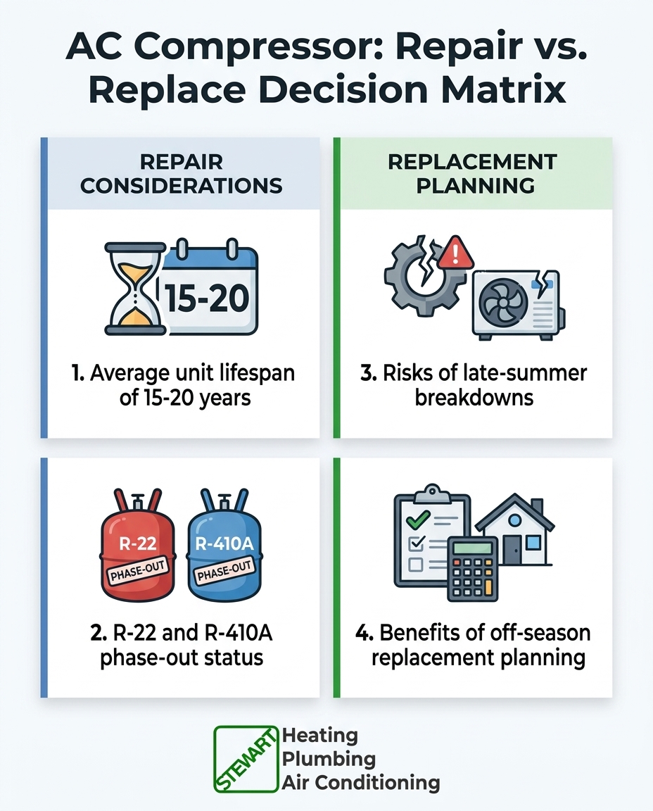 AC Compressor: Repair vs. Replace Decision Matrix