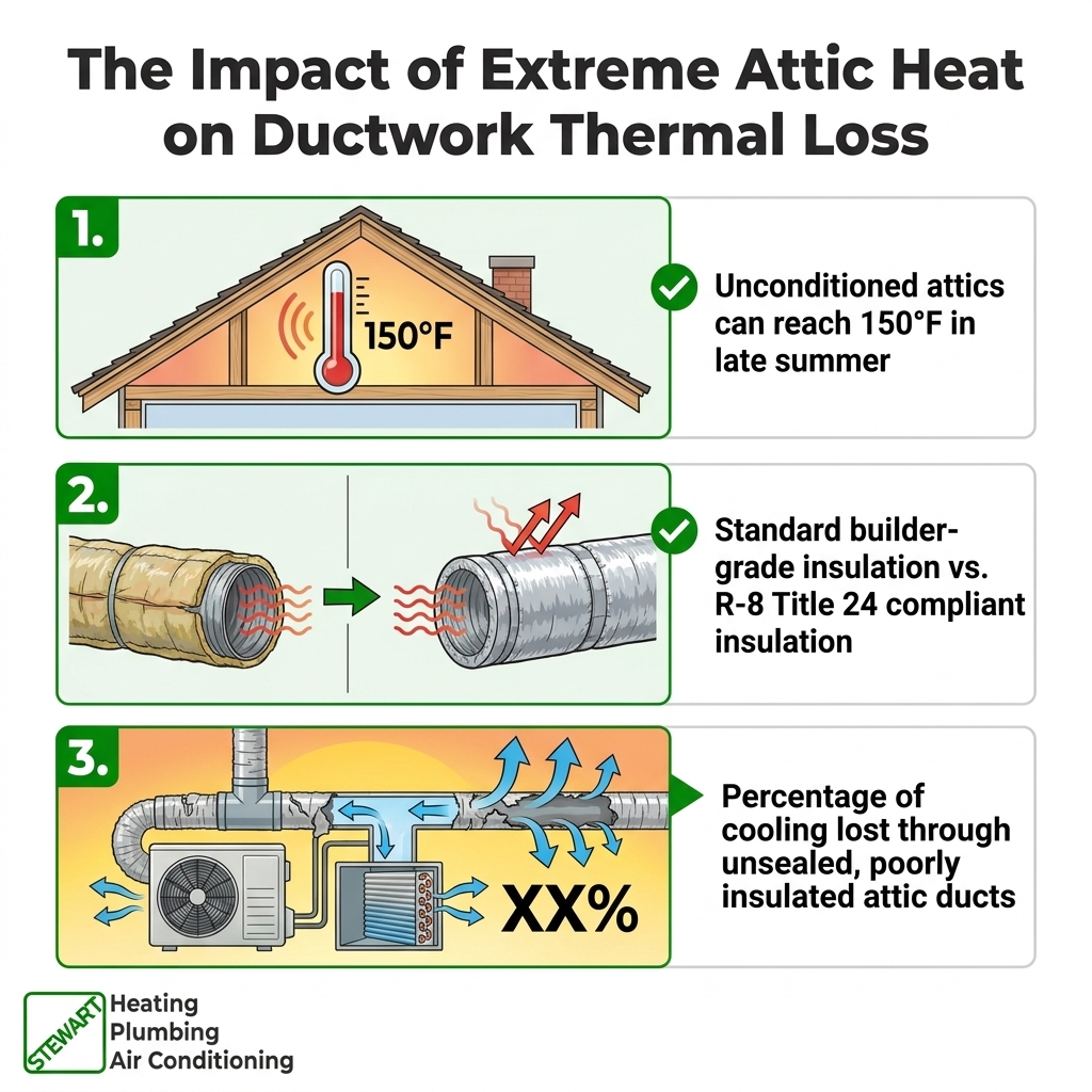 The Impact of Extreme Attic Heat on Ductwork Thermal Loss