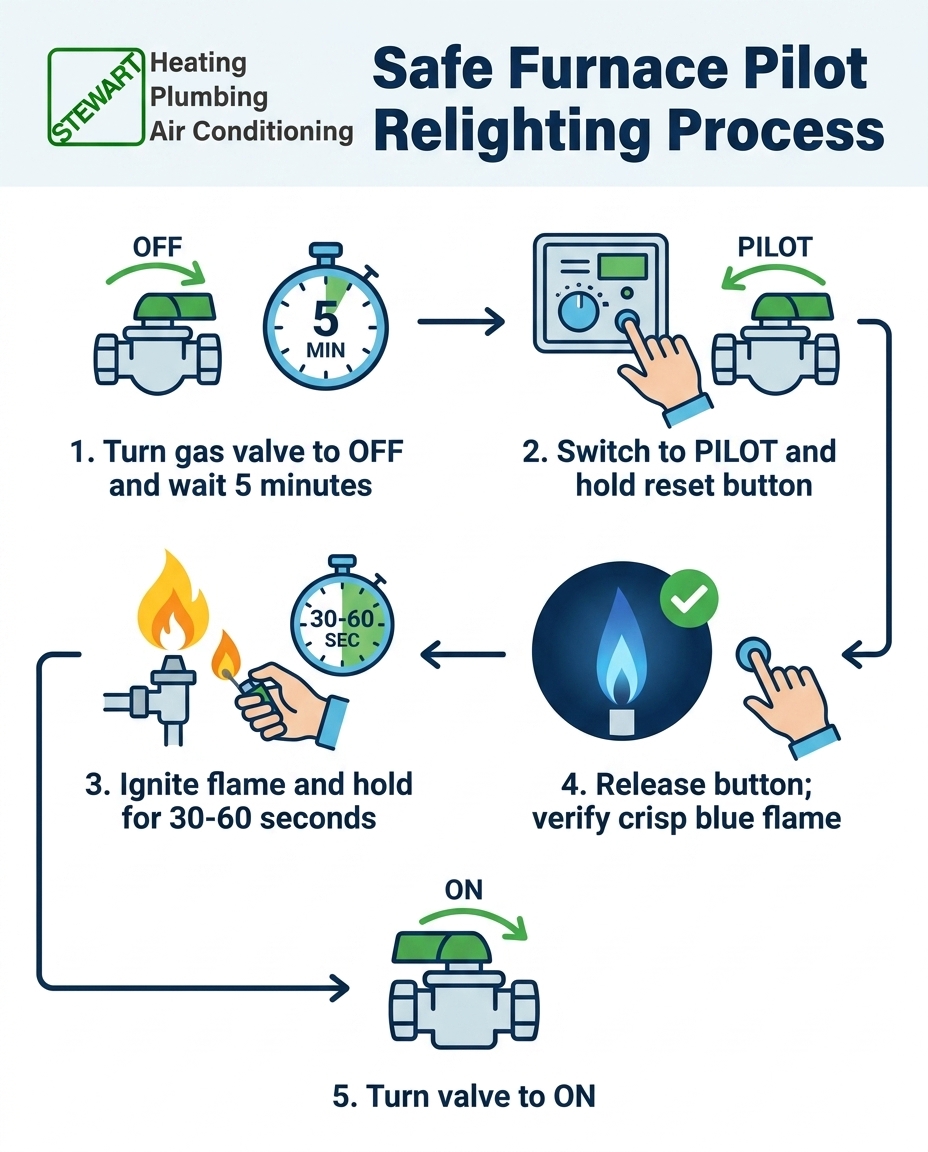 Safe Furnace Pilot Relighting Process