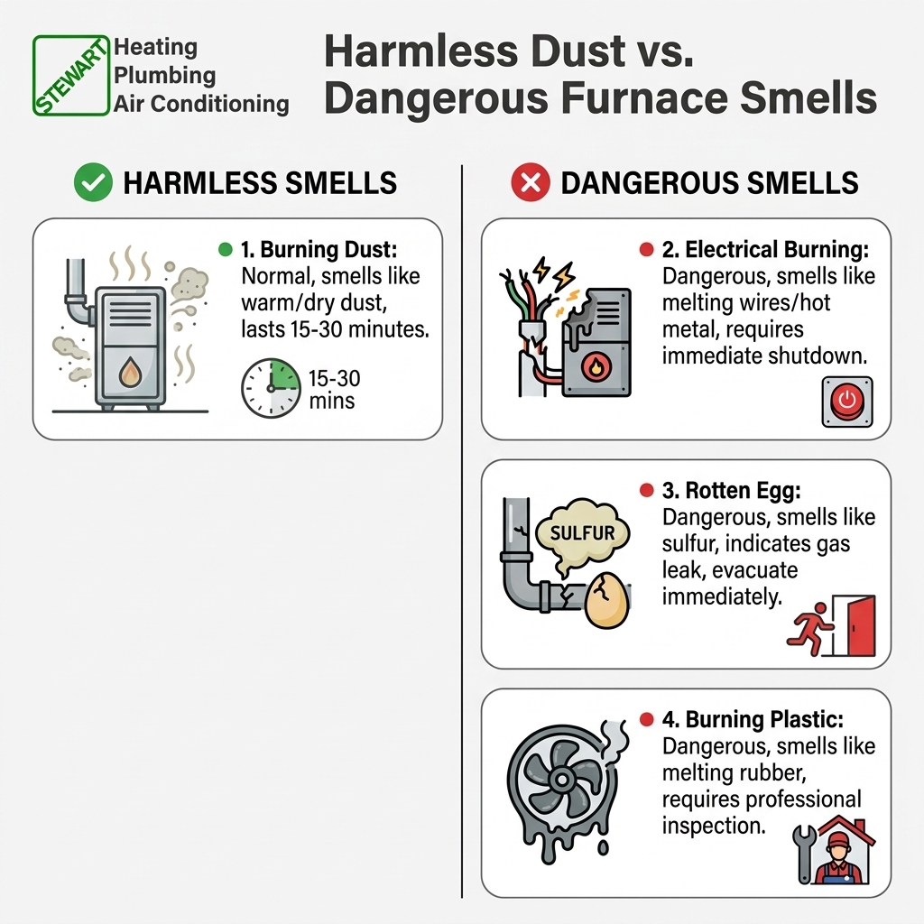 Harmless Dust vs. Dangerous Furnace Smells