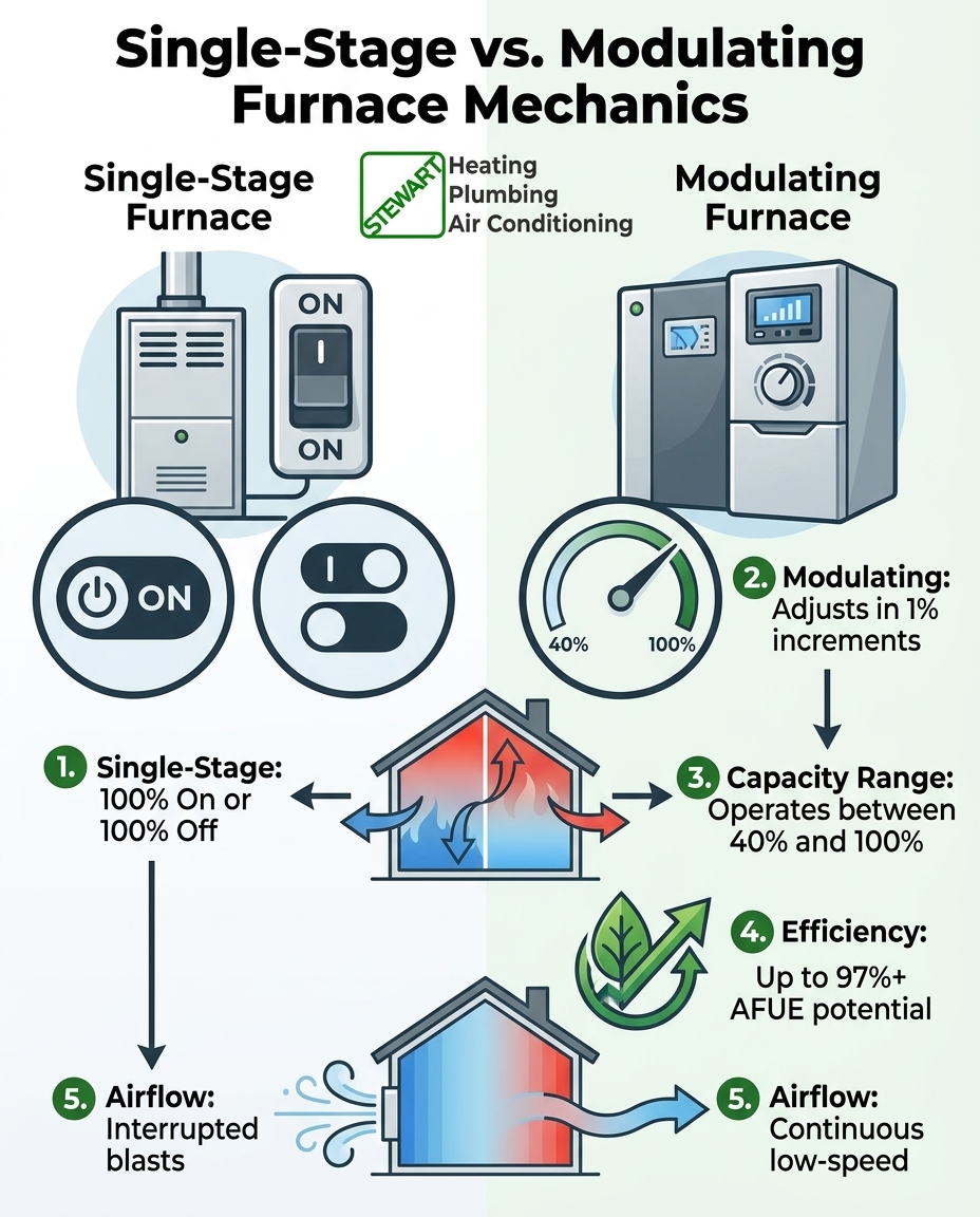 Single-Stage vs. Modulating Furnace Mechanics