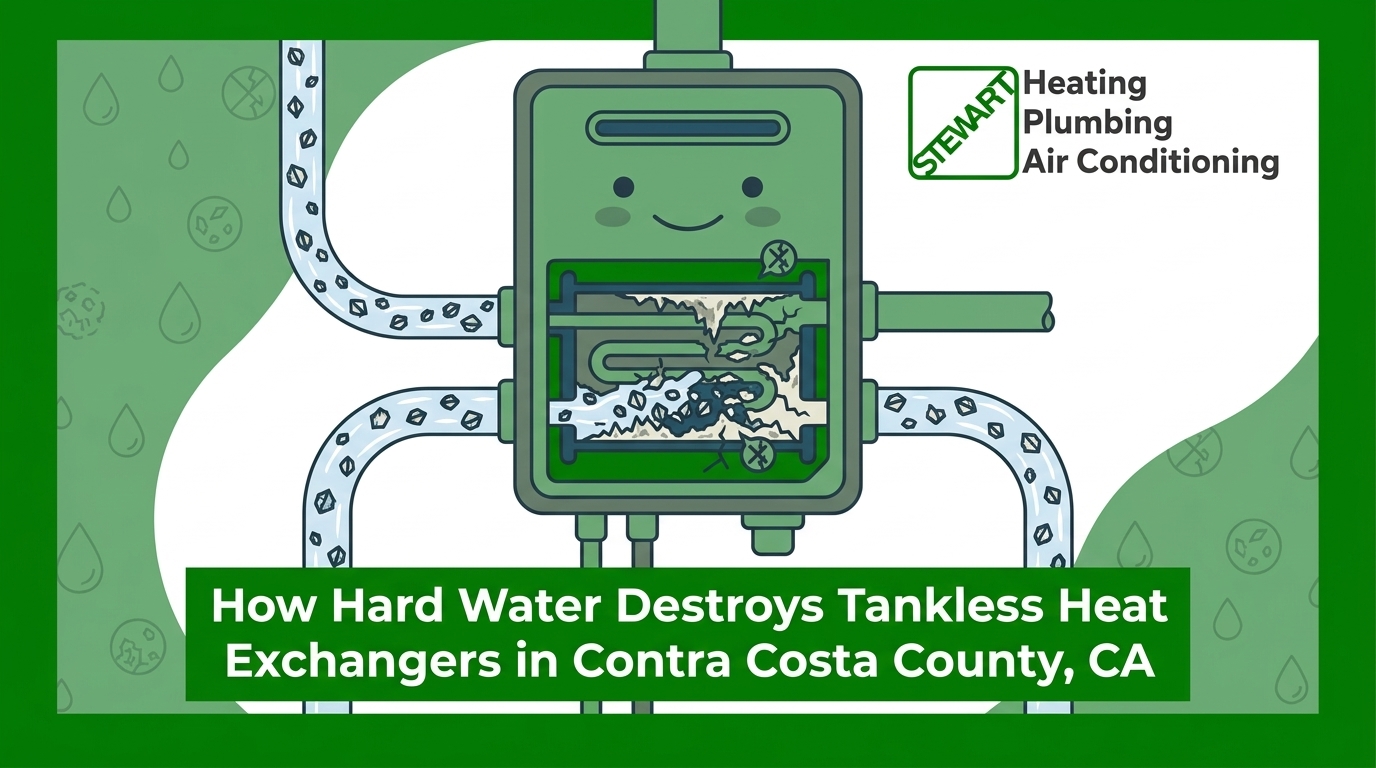 How Hard Water in Contra Costa County Destroys Tankless Heat Exchangers
