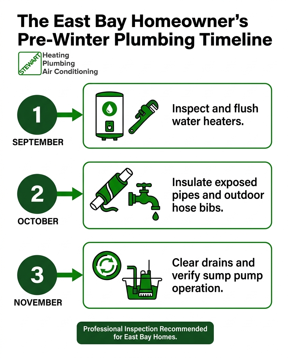 The East Bay Homeowner's Pre-Winter Plumbing Timeline