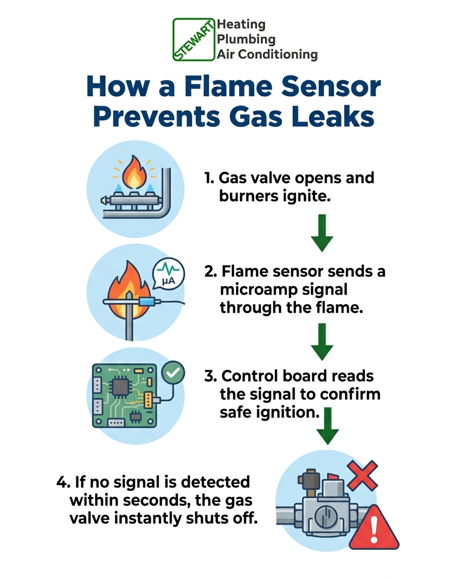 How a Flame Sensor Prevents Gas Leaks