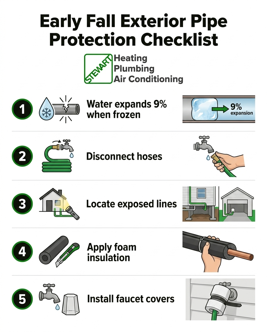 Early Fall Exterior Pipe Protection Checklist