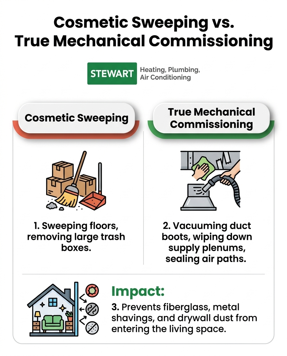 Cosmetic Sweeping vs. True Mechanical Commissioning