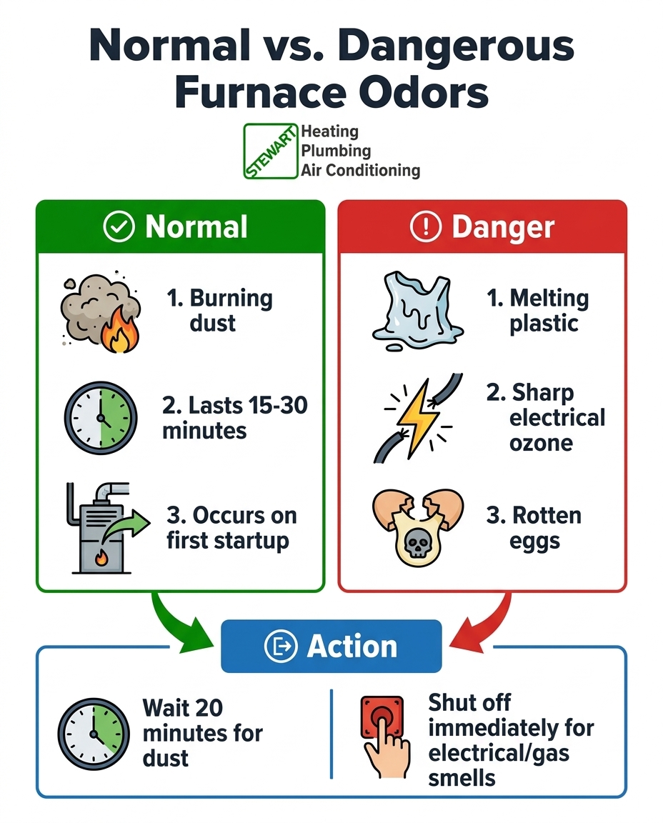 Normal vs. Dangerous Furnace Odors