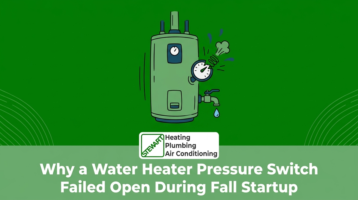Why a Water Heater Pressure Switch Failed Open During Fall Startup