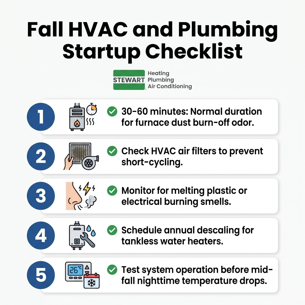 Fall HVAC and Plumbing Startup Checklist