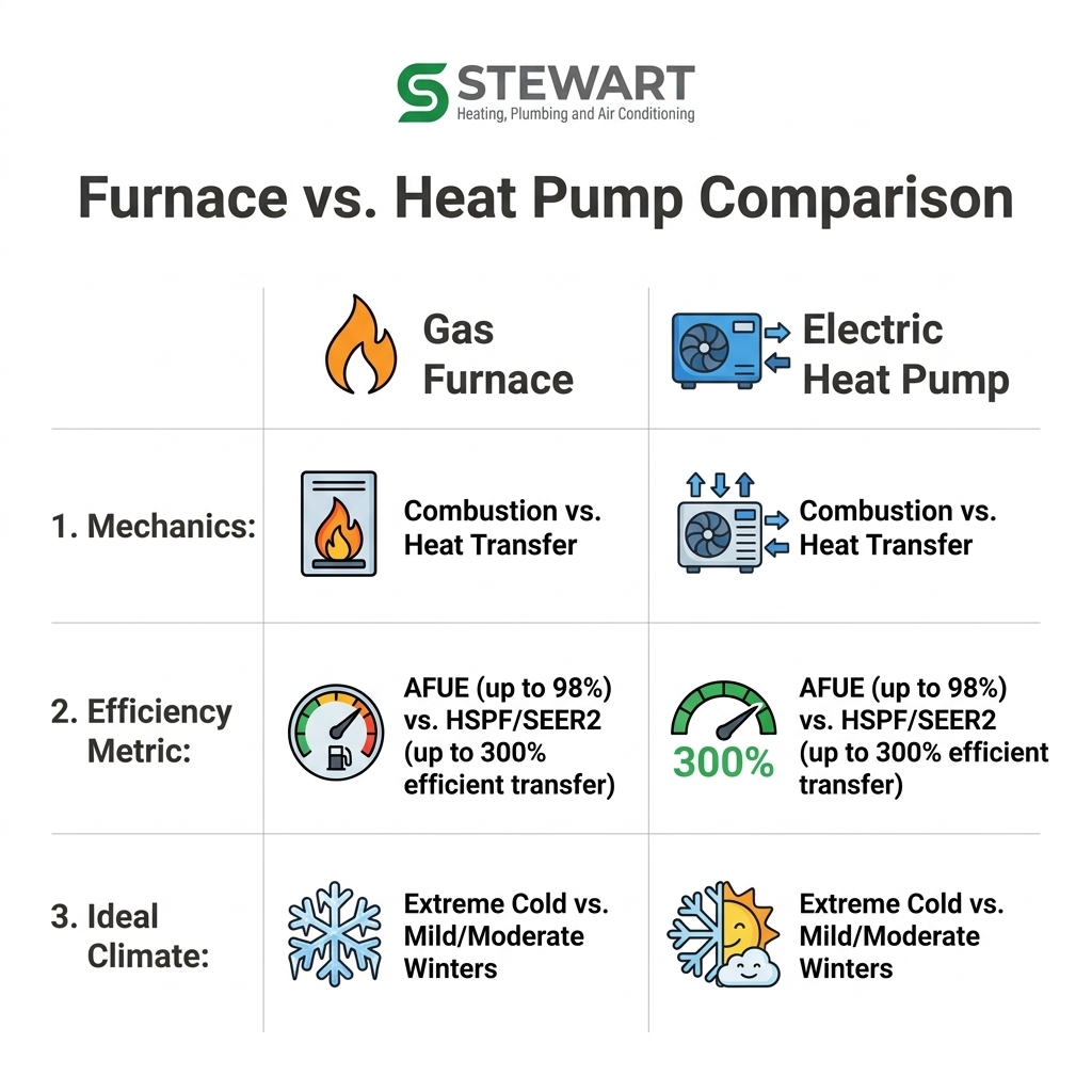 Furnace vs. Heat Pump Comparison