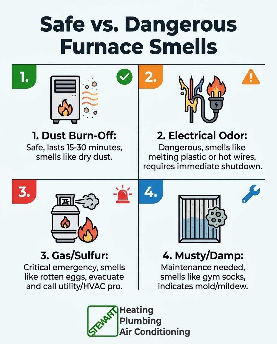 Safe vs. Dangerous Furnace Smells