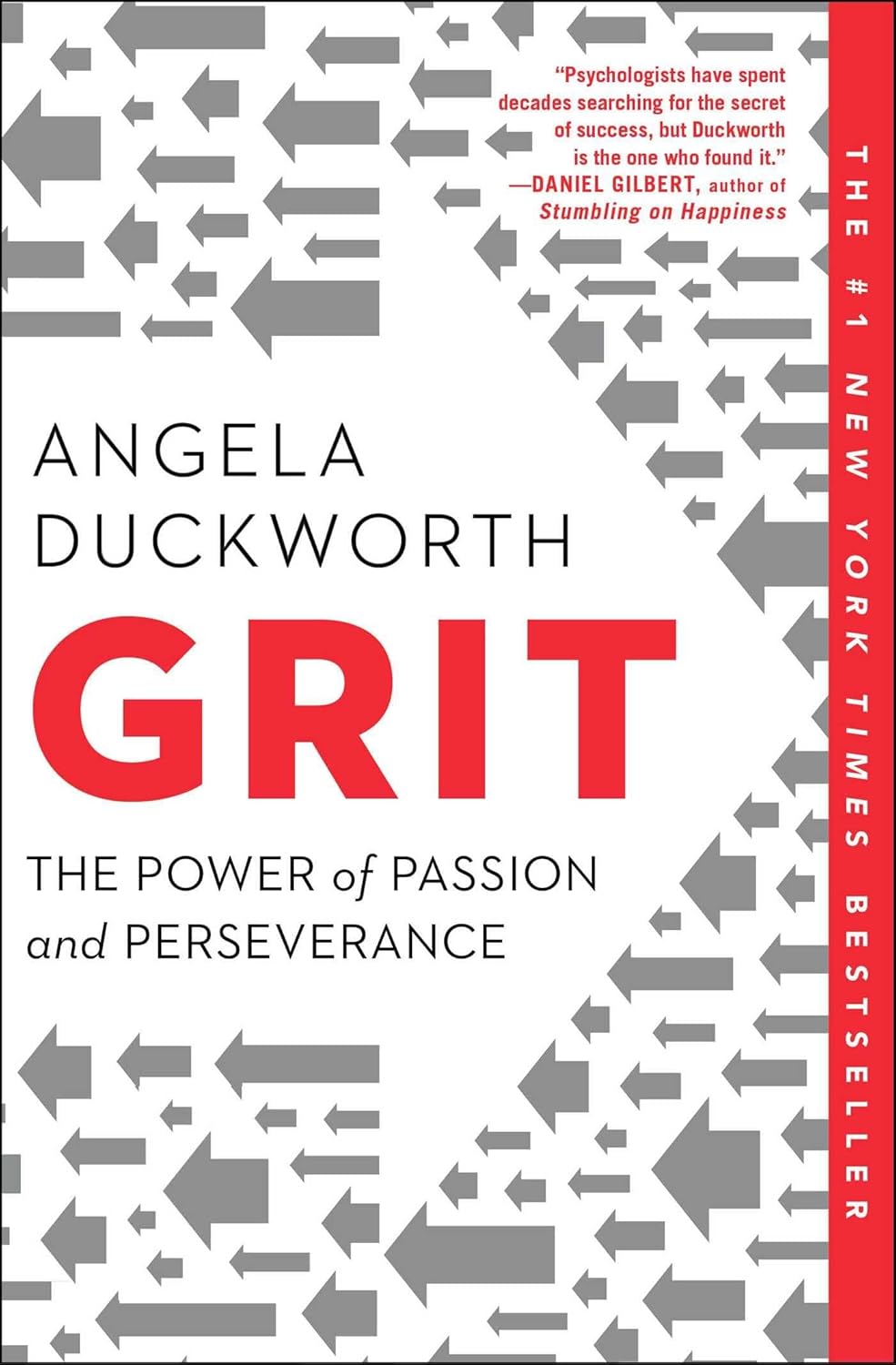 Book cover for "Grit: The Power of Passion and Perseverance"
