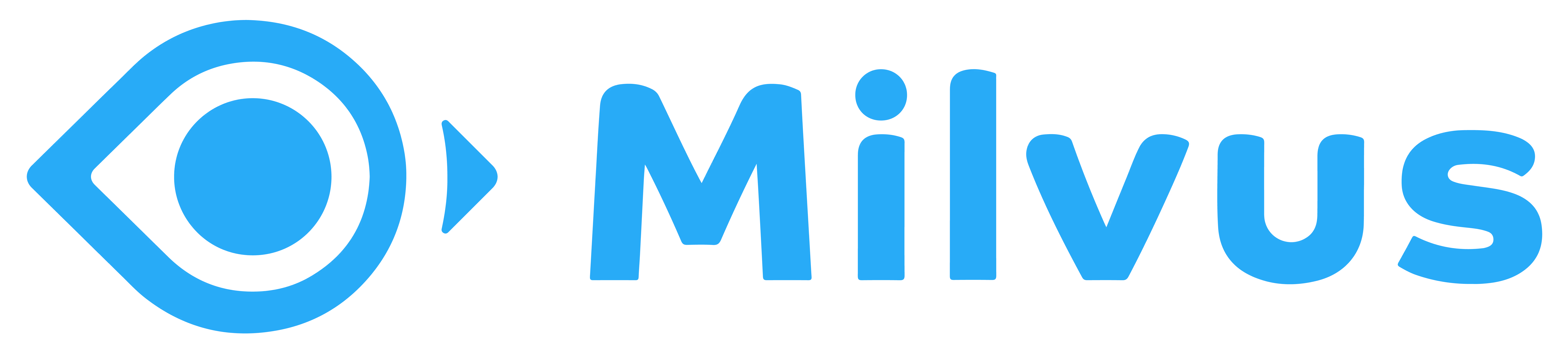 Milvus Logo, Galaxy Compatible Database