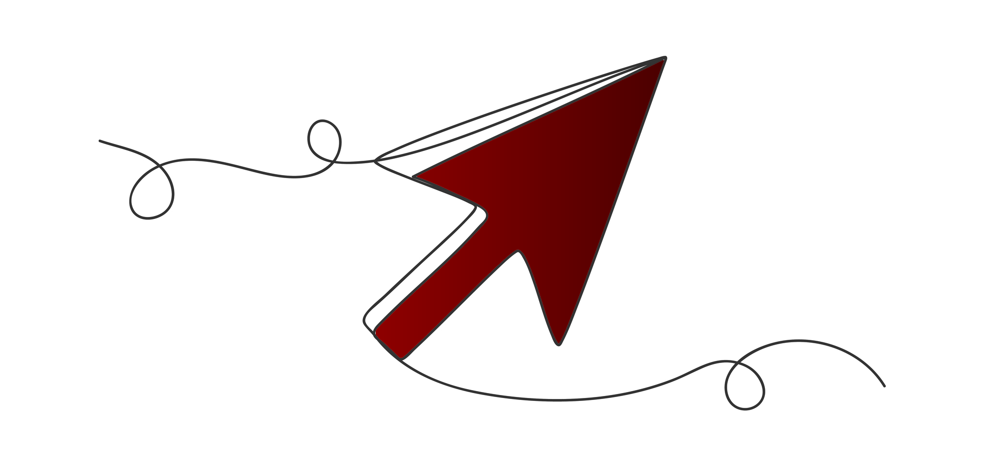 illustration of arrow pointing upward