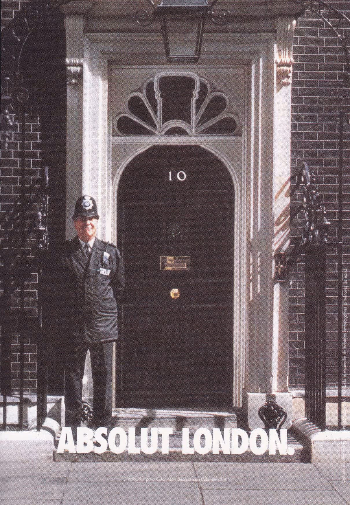 Absolut Vodka Bottle Integrated in London Landmark