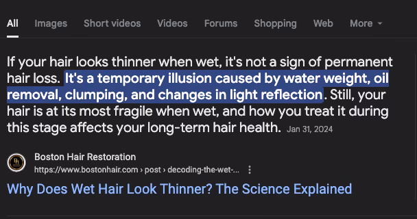 Our explainer is selected as Google’s featured snippet, grabbing the top answer block for this high-volume query and funneling readers to the article.