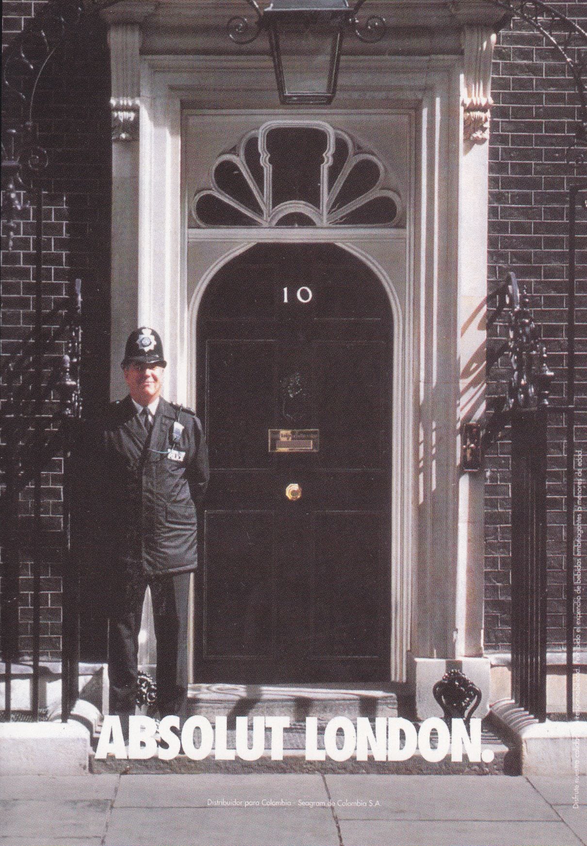 Absolut Vodka Bottle Integrated in London Landmark