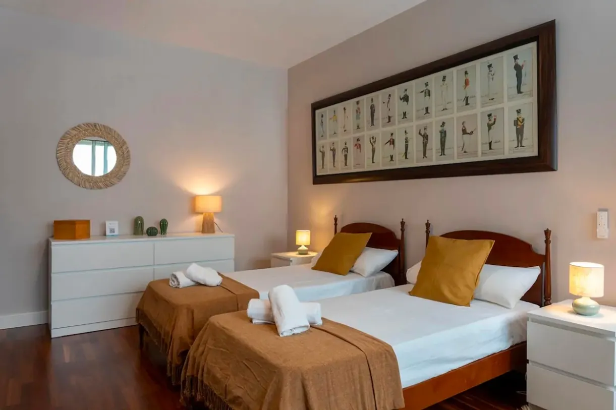 Blick in ein Schlafzimmer der Retreat-Unterkunft