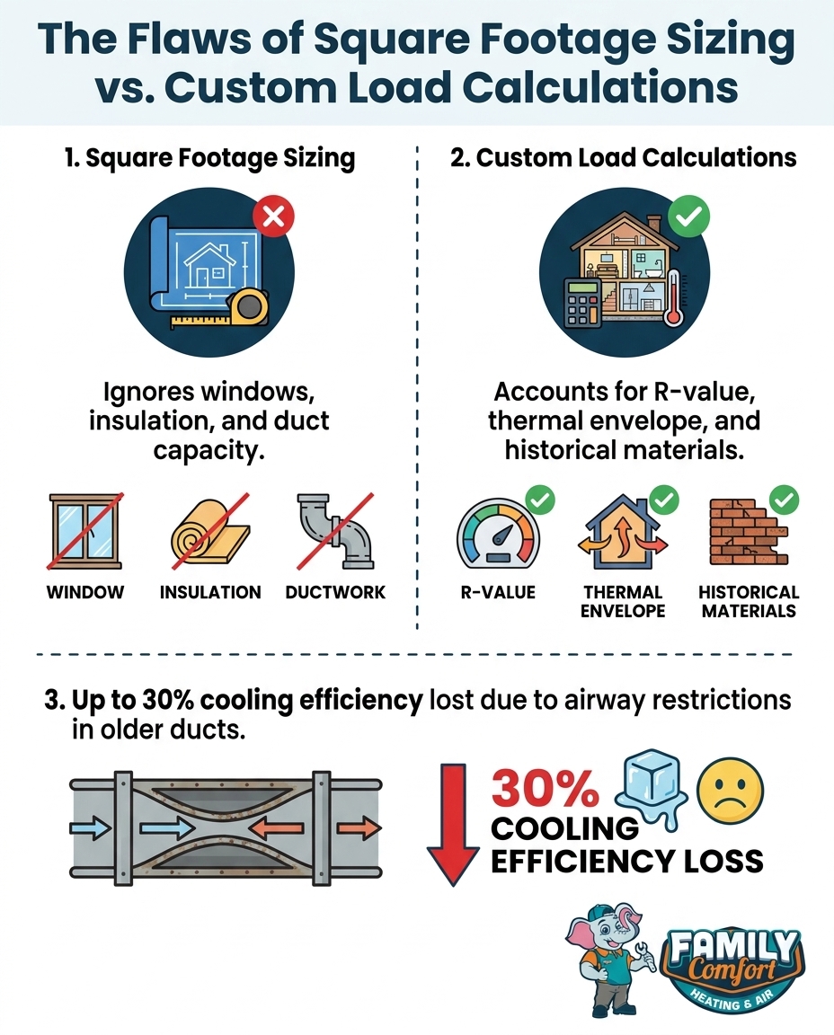 The Flaws of Square Footage Sizing vs. Custom Load Calculations