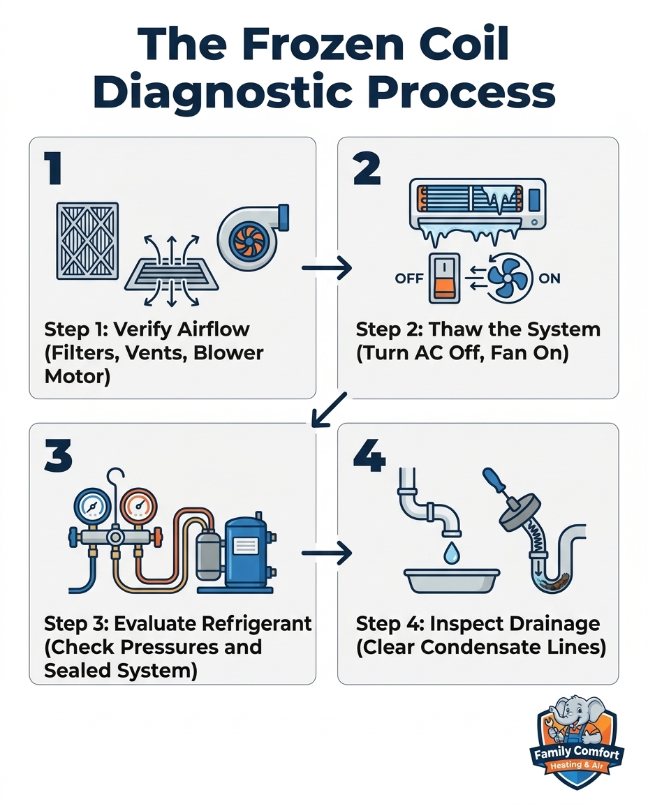 The Frozen Coil Diagnostic Process
