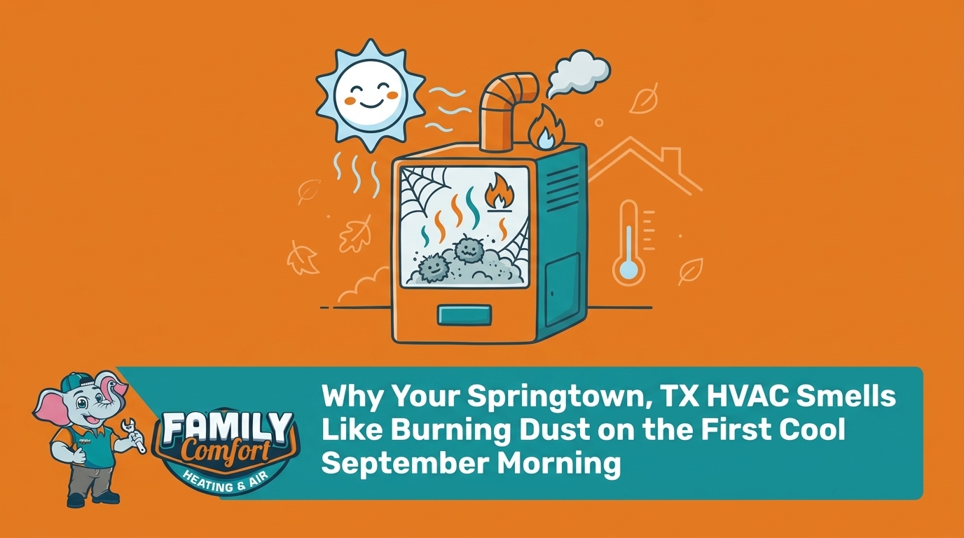 Why Your Springtown HVAC Smells Like Burning Dust on the First Cool September Morning