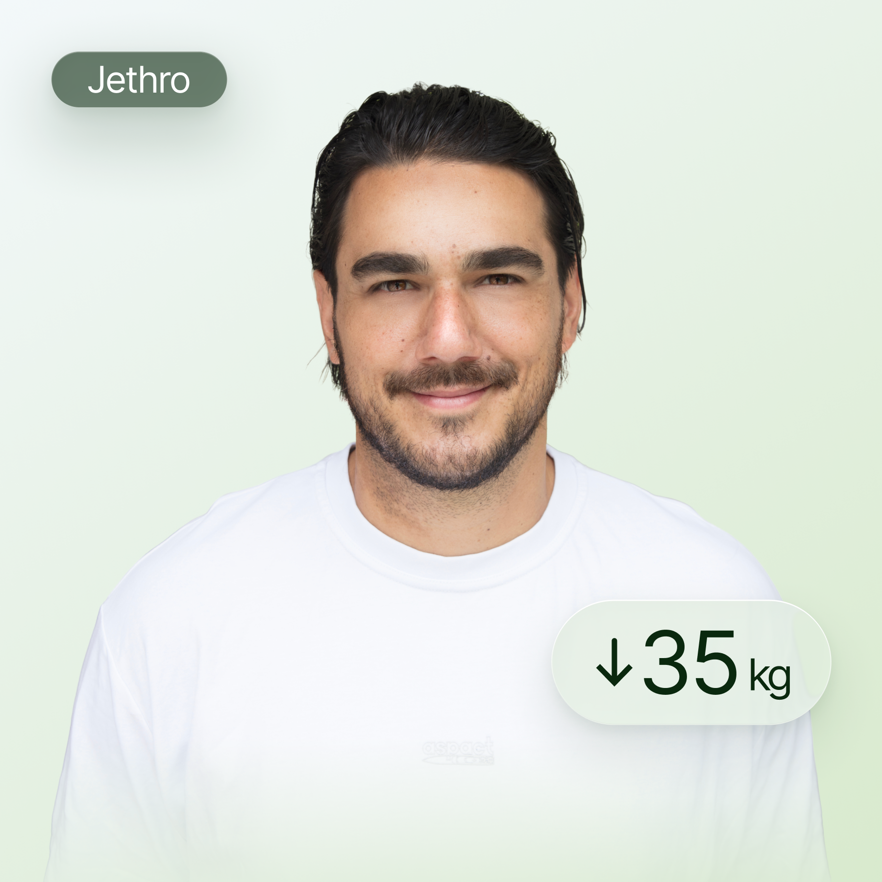 Jolanda die 10 kilo is verloren