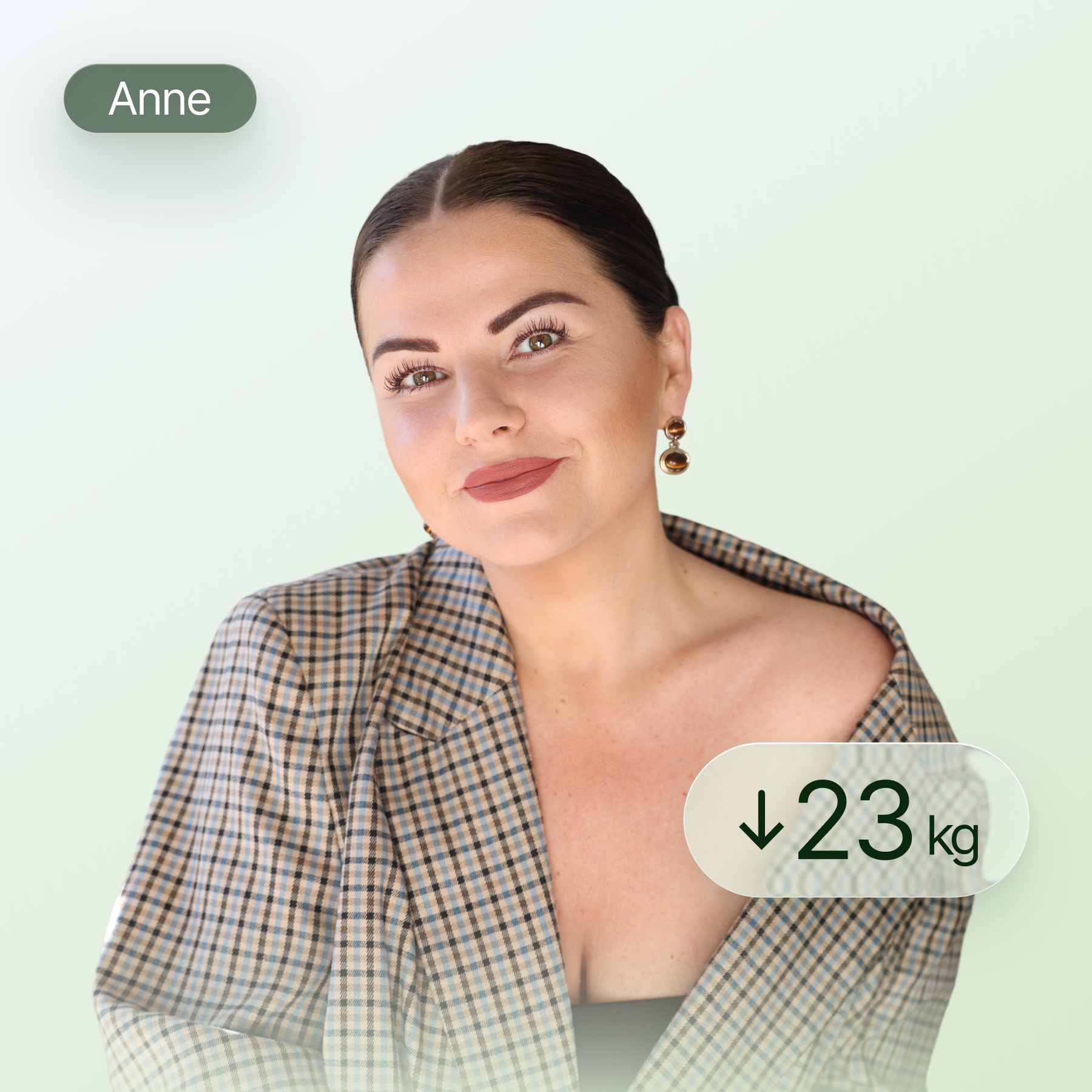 Patricia die 13 kilo is verloren