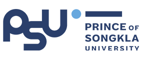 Logo of Prince of Songkla University — a stylized blue design featuring the acronym “PSU” with modern, clean lines, representing one of Thailand’s leading public universities.